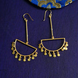 Beautiful Brass One-Of-A-Kind Hook Earrings - Baga Ethnik Living Default Title Earrings