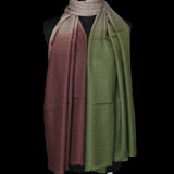 Luxury Kashmir Pure Ombré Pashmina 100% Cashmere Stole - Avocado Green