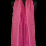 Luxury Soft Kashmir Ombre Pashmina 100% Pure Cashmere Stole - Cerise Pink