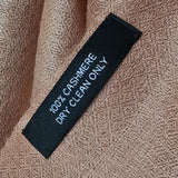 100% Pure Kashmiri Cashmere Hand Woven Ombre Pashmina Stole - Frappe Beige