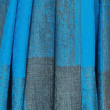 Bright Paisley Weave Design Kashmiri Pashmina Scarf - Carolina Blue