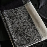 Luxury Soft Kashmir Pashmina Cashmere Stole - Black and white