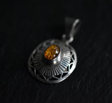 Handcrafted Vintage Baltic Amber Silver Sterling 925 Pendant - Baga Ethnik Living Default Title