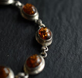 Vintage Baltic Amber Silver Sterling 925 Bracelet - Baga Ethnik Living Default Title