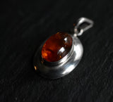Beautifully Simple Vintage Baltic Ambr 925 Silver Sterling Pendant - Baga Ethnik Living Default Title
