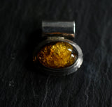 One-Of-A-Kind Yellow Baltic Amber Vintage Silver Sterling 925 Pendant - Baga Ethnik Living Default Title