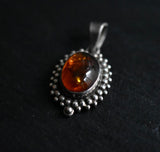 Vintage Style Baltic Amber 925 Silver Sterling Pendant - Baga Ethnik Living Default Title