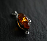 One-Of-A-Kind Silver Sterling Vintage Baltic Amber 925 Pendant - Baga Ethnik Living Default Title
