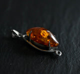 One-Of-A-Kind Silver Sterling Vintage Baltic Amber 925 Pendant - Baga Ethnik Living Default Title