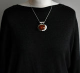 Vintage Chic Baltic Amber Sterling Silver 925 Pendant - Baga Ethnik Living Default Title