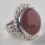 Handmade Carnelian 925 Sterling Silver Ring - Baga Ethnik Living Default Title Rings
