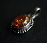 Elegant Vintage Baltic Amber 925 Silver Sterling Pendant - Baga Ethnik Living Default Title
