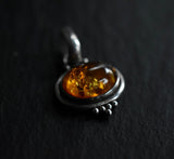 Simple Vintage Baltic Amber Sterling Silver 925 Pendant - Baga Ethnik Living Default Title