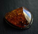 Stunning Vintage Sterling Silver 925 Baltic Amber Broche - Baga Ethnik Living Default Title