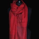 Authentic Soft Paisley Weave Kashmiri Pashmina Scarf - Sweet Red - Baga Ethnik Living Default Title Shawl