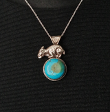 Turquoise Cabochon Pendant - Baga Ethnik Living Default Title Pendants