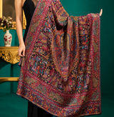 Pure Wool Kani Shawl – Multicolour Paisley Luxury Design