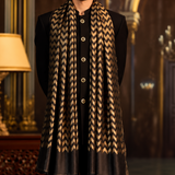 Twilight Moonlight Reversible Stole – Black & Gold