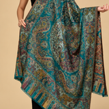 Turquoise Kashmiri Paisley Shawl – Heritage Design