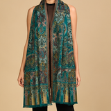 Turquoise Kashmiri Paisley Shawl – Heritage Design