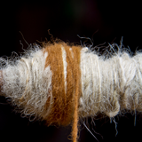 Yellow Yak Wool Shawl – Warm Hue, Brown Raw Weave, Handcrafted Elegance