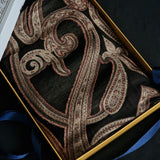 Reversible Moonlight Luxury Pashmina Wrap – Marmo Black and Gold Shawl