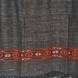 Dark Brown Yak Wool Shawl – Colourful Himalayan Kullu Style