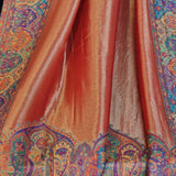 New collection Moonlight Pashmina – Orange-Red Two-Tone Mughal Shawl