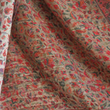 Floral Reversible Kani-Style Pashmina Wool Shawl – White Alabaster & Beige