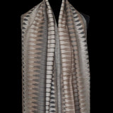 Authentic Ikat Fine Wool Grey and Brown Pashmina Stole – Ashy Oakwood - Baga Ethnik Living Default Title Accessories:Scarves & Wraps