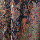 Twinlight Reversible Fine Wool Pashmina Shawl – Black & Golden Dholi Theme Luxury Shawl