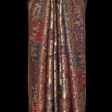 Twinlight Reversible Fine Wool Pashmina Shawl – Black & Golden Dholi Theme Luxury Shawl