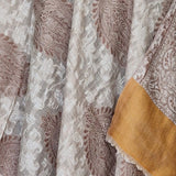 Floral Buti Pure Pashmina Kani Stole – Pale Beige
