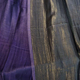Twilight Collection Shawl – Purple & Gold Radiance, Handwoven Splendor
