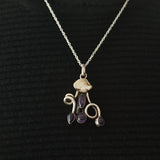 Mother of Pearl and Amethyst Faded Mood Pendant