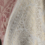 Fine Wool Ivory and Blush Reversible Pashmina Shawl – wedding gift