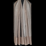 Fine Wool Handwoven Ikat Kashmiri Pashmina Stole – Black Pearl - Baga Ethnik Living Default Title Accessories:Scarves & Wraps