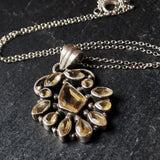 Faceted Citrine Pendant – 925 Sterling Silver Gemstone Jewellery