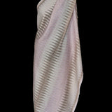 Soft Fine Wool Ikat Wrap Light Pink Pashmina Stole - Pale Peony - Baga Ethnik Living Default Title Accessories:Scarves & Wraps