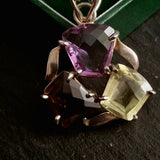 Gorgeous Amethyst, Quarts, Smoky Quarts Gemstone Sterling Silver Pendant Jewellery - Baga Ethnik Living Default Title Pendants