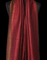 Twilight Reversible Collection Shawl – Maroon Red & Gold Glow, Metallic Thread Elegance