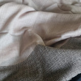White Dove Yak Wool Stole – Handwoven Raw Wool Tassel Wrap