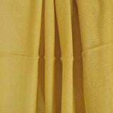 Yak Wool Stole with Fine Wool Raw Border & Tassel Ends – Canary Yellow