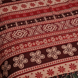 Luxury Himalayan Wool Shawl – Multicoloured Tibetan Throw Blanket