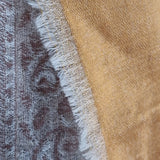 Floral Buti Pure Pashmina Kani Stole – Pale Beige