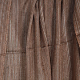 Chestnut Brown Yak Wool Stole – Handwoven Raw Border Tassel Wrap