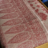 Fine Wool Ivory and Blush Reversible Pashmina Shawl – wedding gift