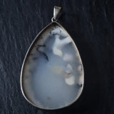 Himalayan Tear Drop Sterling Silver 925 Agate Necklace