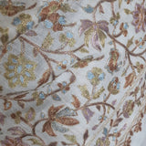 Chinar Leaf White Pashmina Fine Wool Nalki Hand-Embroidered Shawl