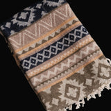 Ethnic Tibetan Wool Shawl – Handcrafted Himalayan Blanket
